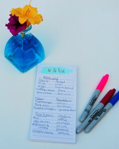 To do list shopping list notebook photo