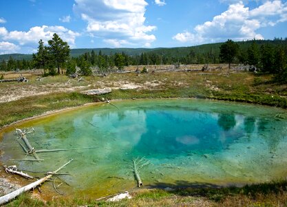 Park landscape geyser
