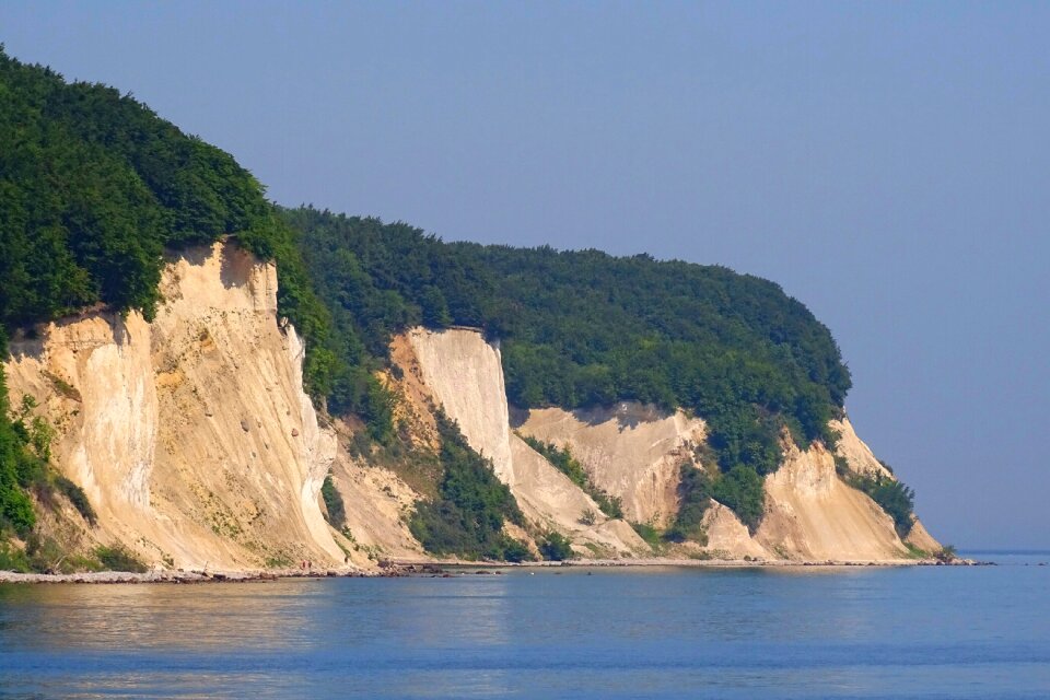 White cliffs sea baltic sea