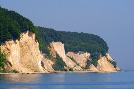 White cliffs sea baltic sea