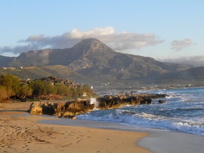 Beach crete mediterranean