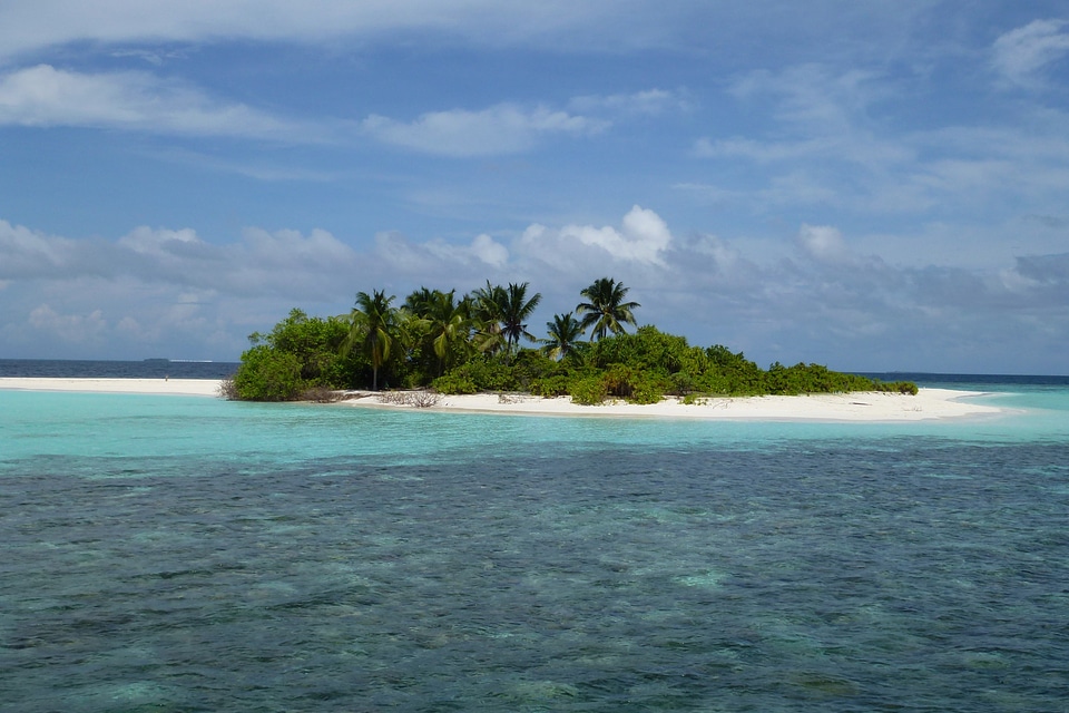 Maldives island beach
