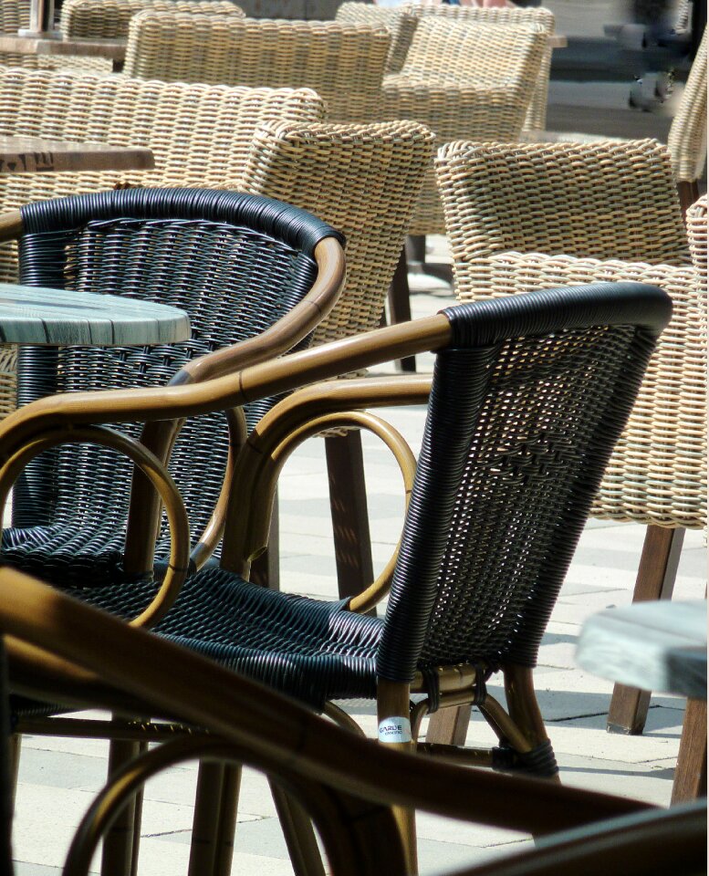 Seat chair street cafe