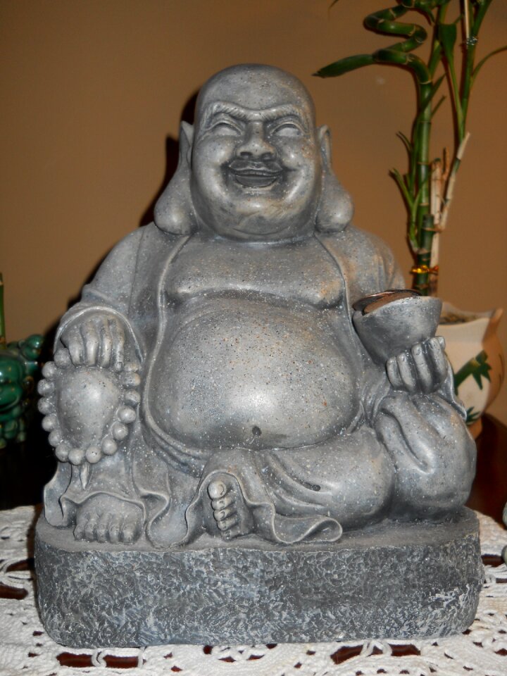 Decor gray buddha
