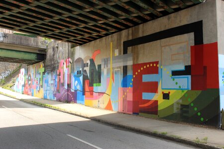 Wall graffiti art photo