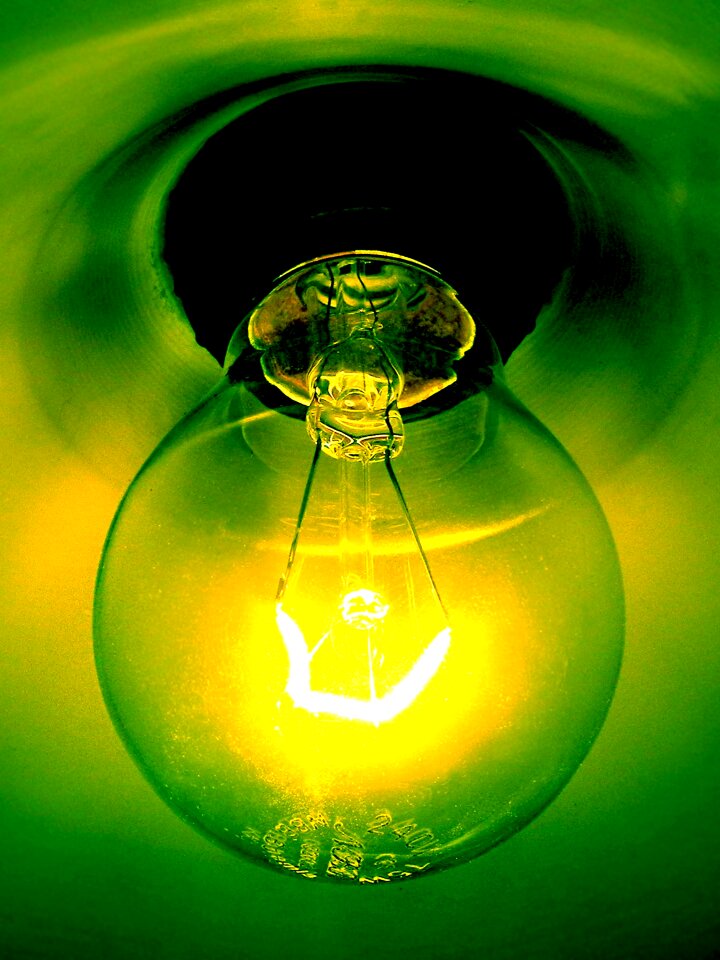 Green chandelier lighting