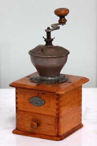 Coffee-mill coffee-grinder gray coffee photo