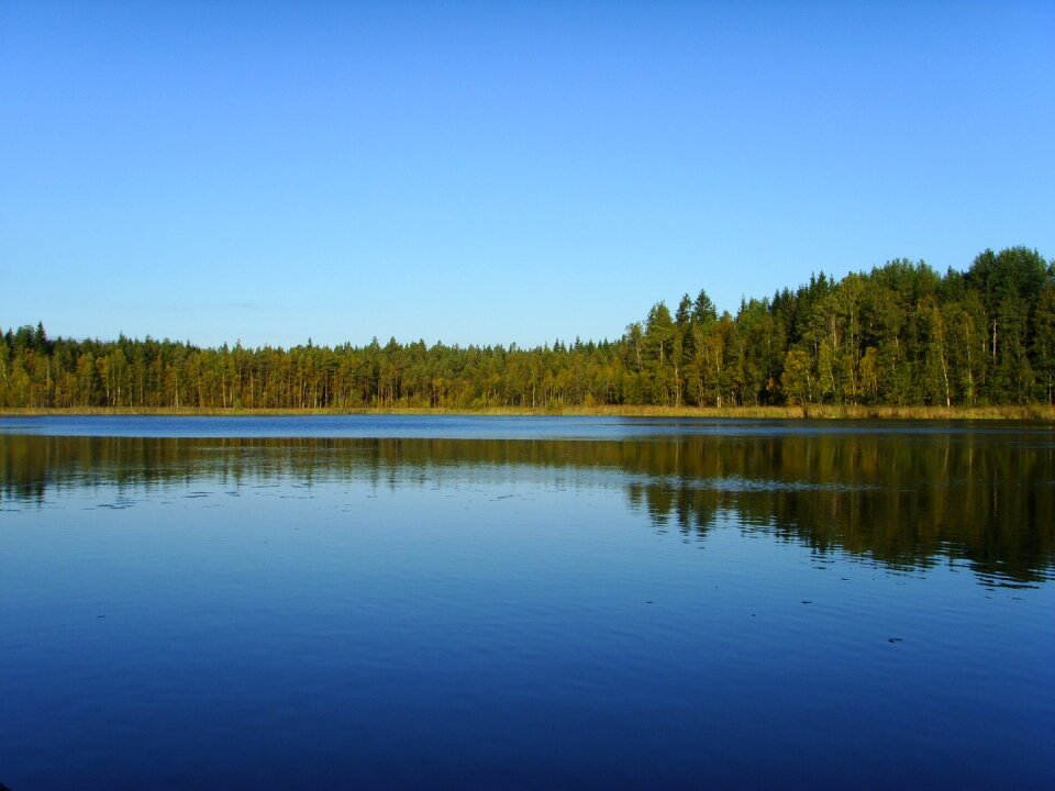 Natural blue countryside