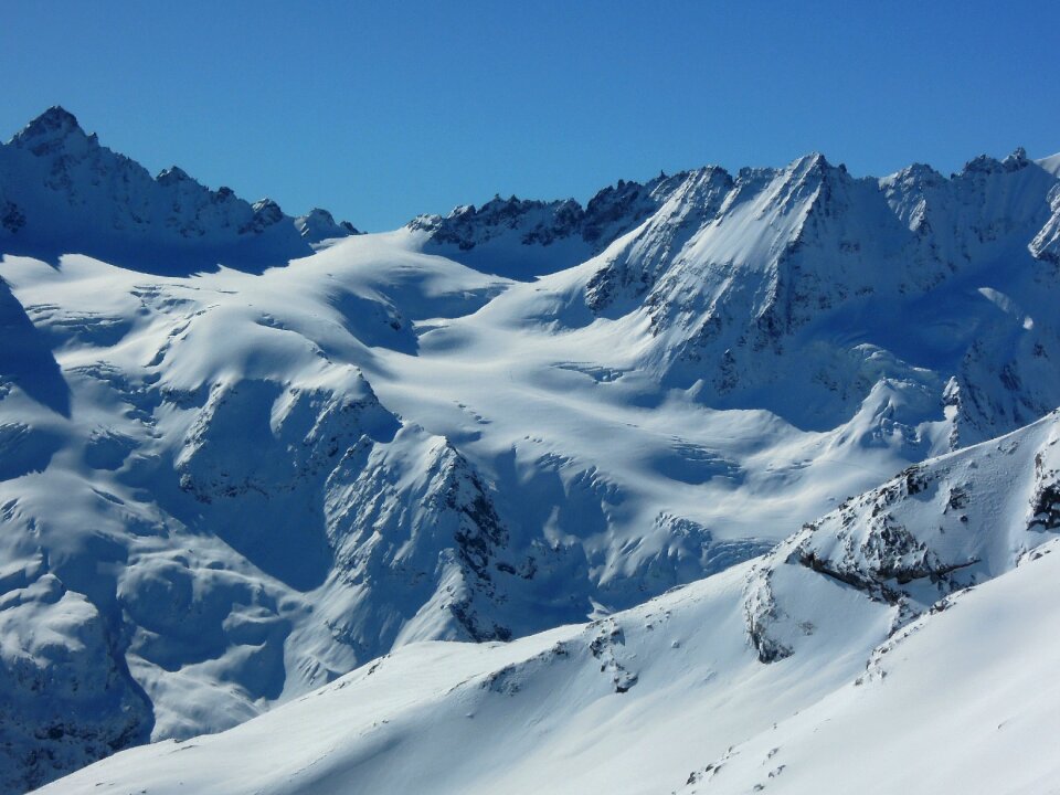 Mountains ski mountaineering alps