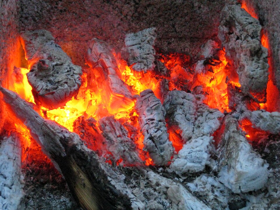 Campfire grill flame