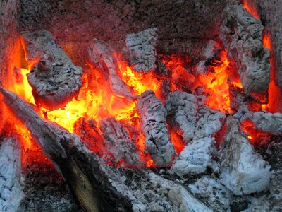 Campfire grill flame