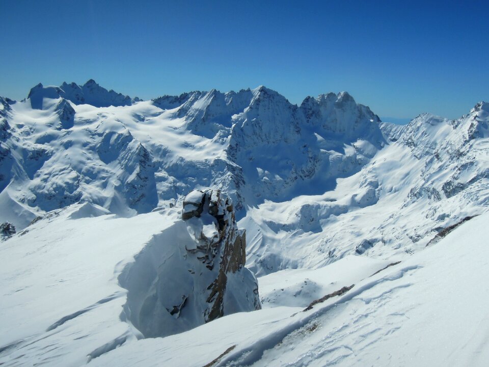 Mountains ski mountaineering alps
