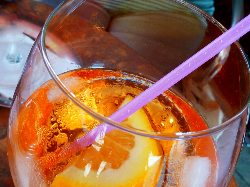 Alcoholic cocktail glass