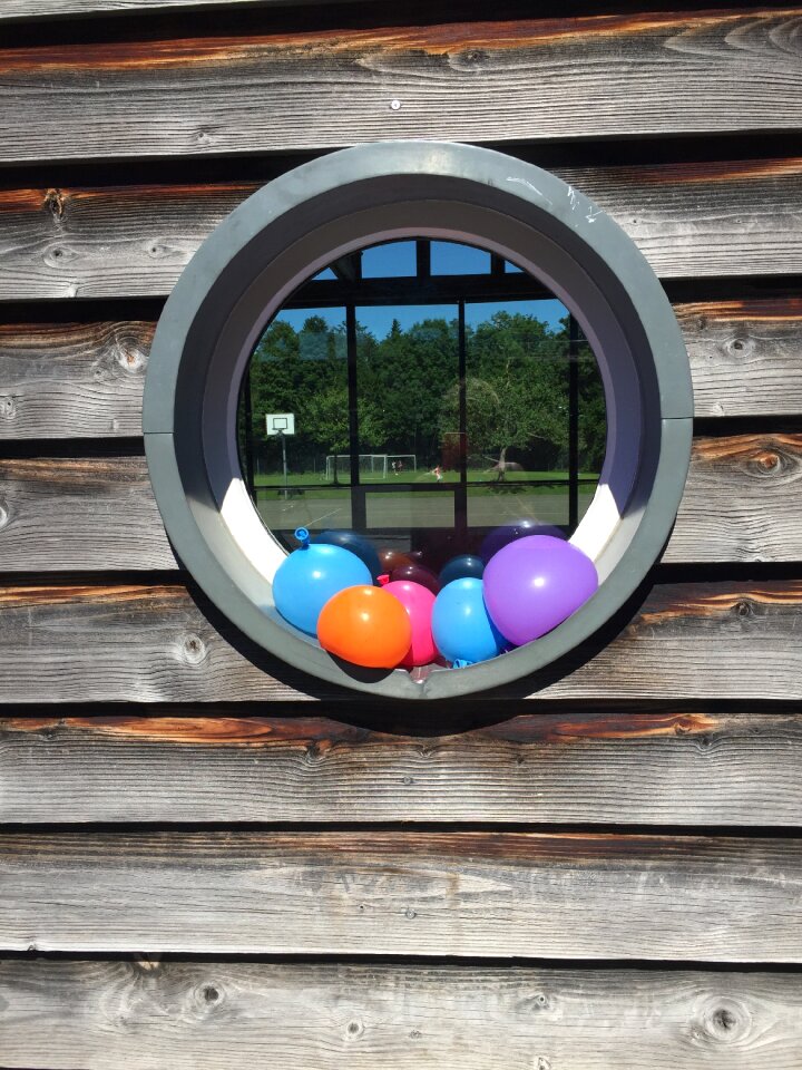 Summer sports ground porthole