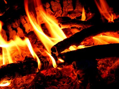 Bonfire burn heat
