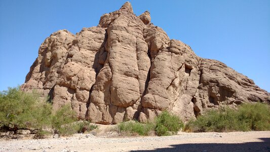 Mountain of rock desert in california photo
