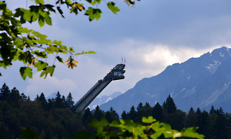 Ski sport ski jump ski jumping