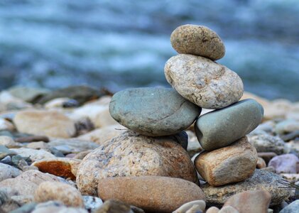 Stones water rest photo