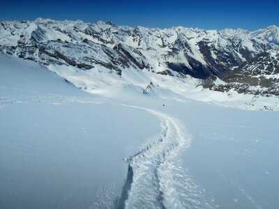 Mountains ski mountaineering alps