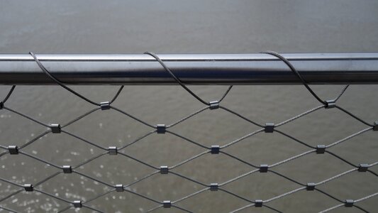 Bridge railing regularly pattern photo