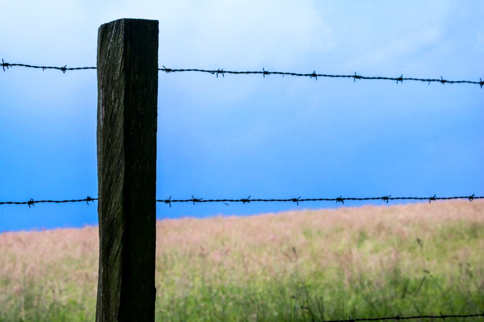 Fence post pile demarcation