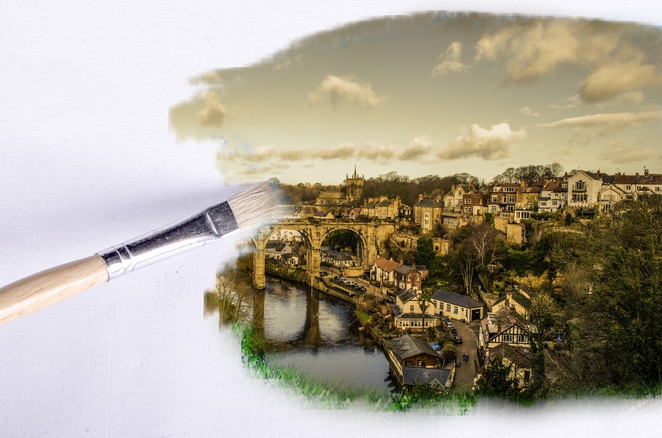 Wallpaper clear town