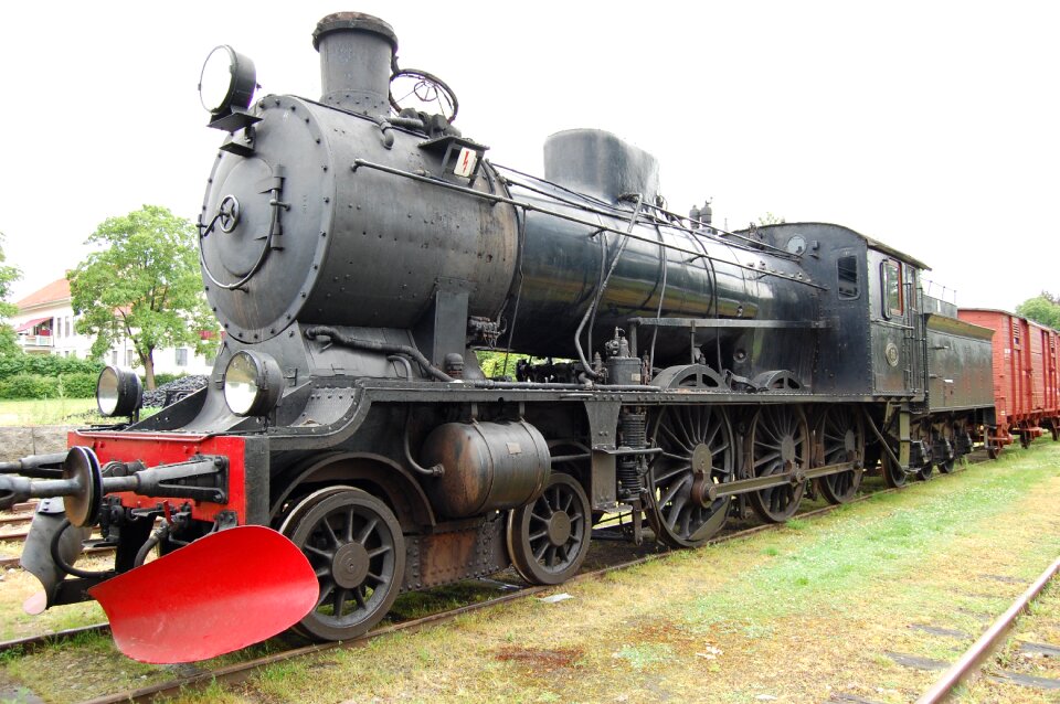 Old train steam locomotive