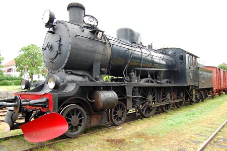 Old train steam locomotive photo