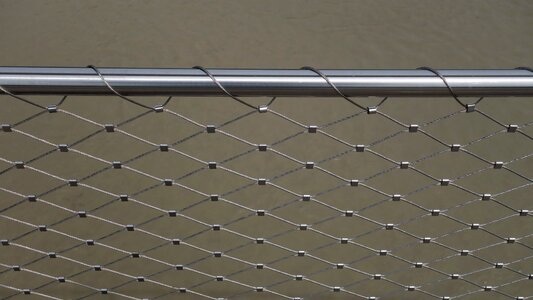 Bridge railing regularly pattern photo