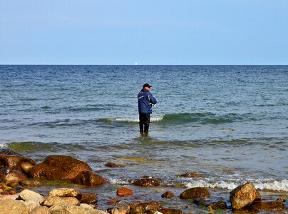 Hunting rod the baltic sea photo