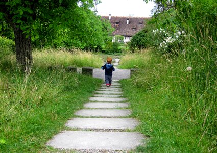 Meadow walk alone