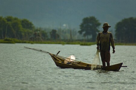 Boat work fishermen