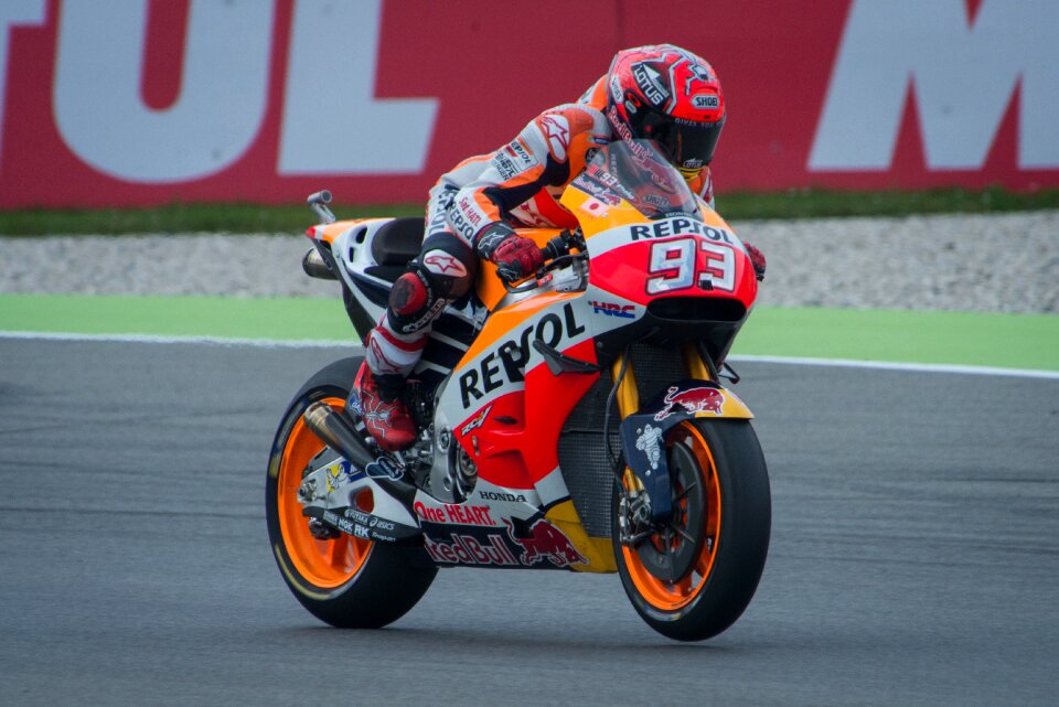 Speed motorcycle marquez