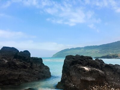 Island republic of korea bathing beach photo