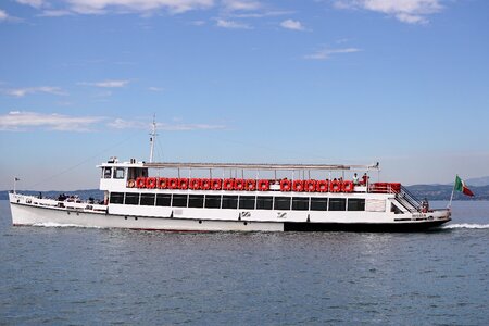 Lake boat cruise ship