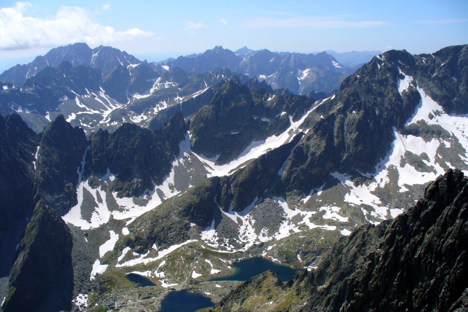 Tatry view from lomnicky peak slovakia