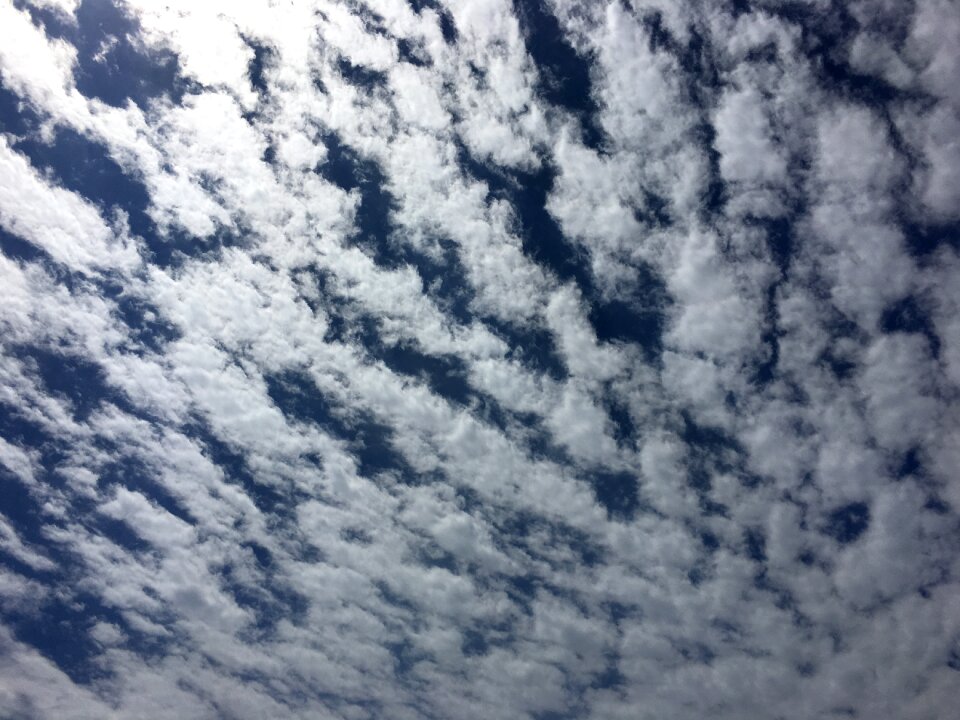 Blue sky clouds nature horizon