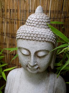 Stone figure spiritual meditation