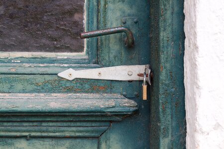 Wood green turquoise blue photo