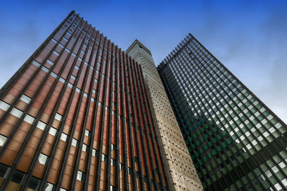 Architecture facade glass