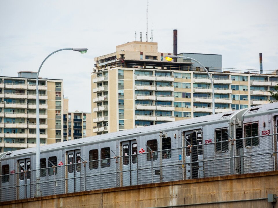 Toronto landscape train photo