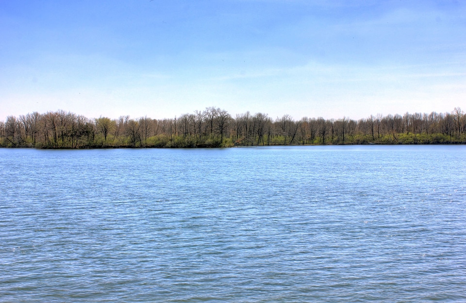 Sangchris lake state park lake landscape