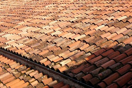 Roof tiles building covered