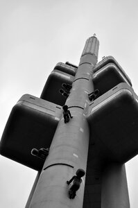 Tv tower grey sculpture