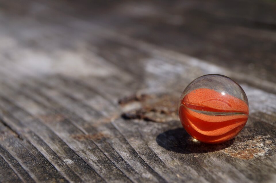 Round glass marbles