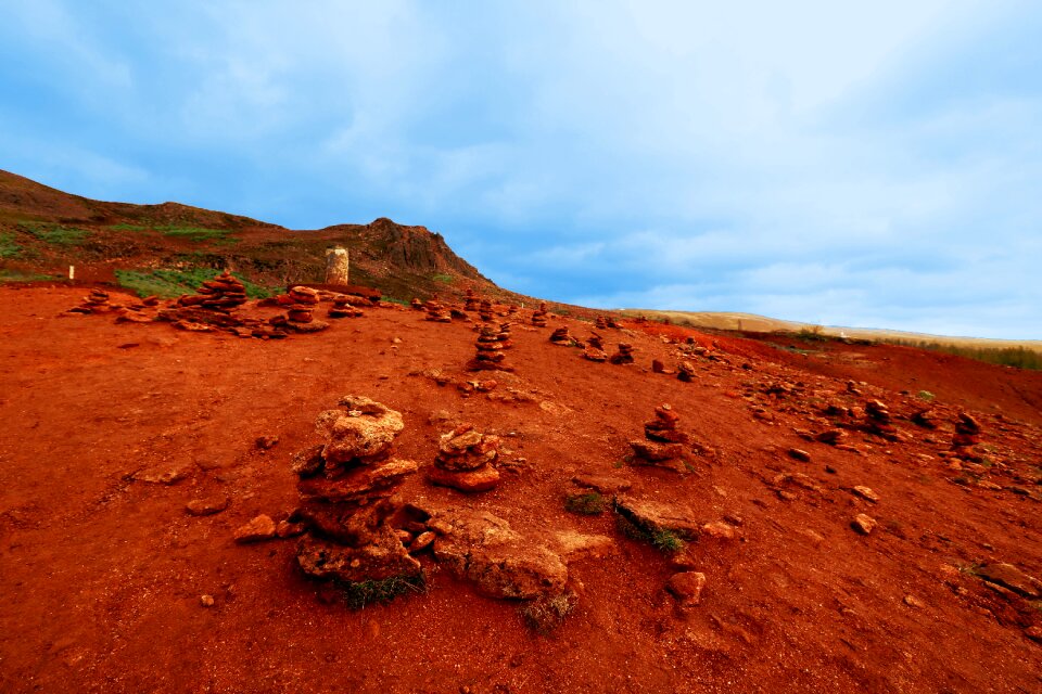 Landscape crater mystical