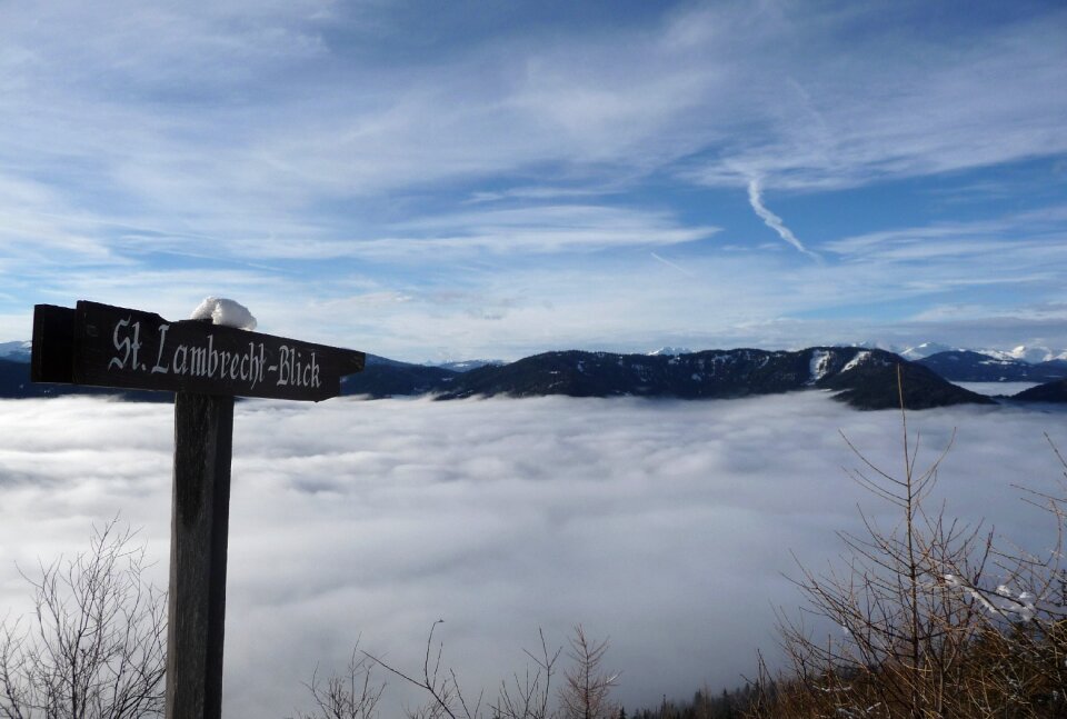 Covered sky fog outlook photo