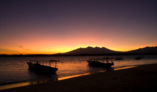 Dawn peaceful shore