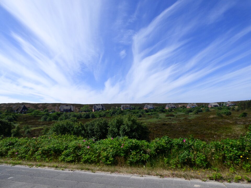 Island summer clouds