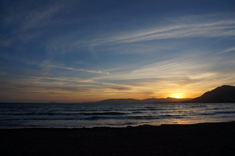 Sunset beach summer